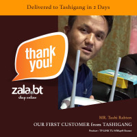 Our First customer from Tashigang