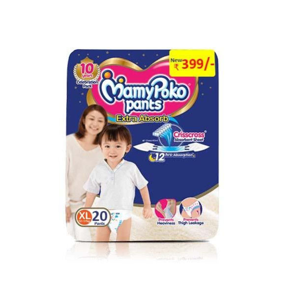 Buy Mamypoko Pants Style Diapers Large 62 Pcs Online At Best Price of Rs  899.1 - bigbasket