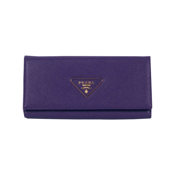 Prada Purple Vitello Shine Leather Tote Bag Pony-style calfskin ref.212784  - Joli Closet