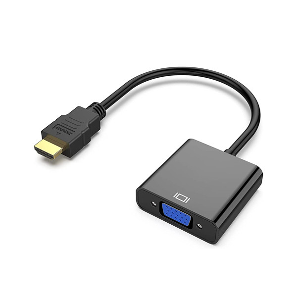 HDMI to VGA adapter cable, single port, black (A-HDMI-VGA-04)