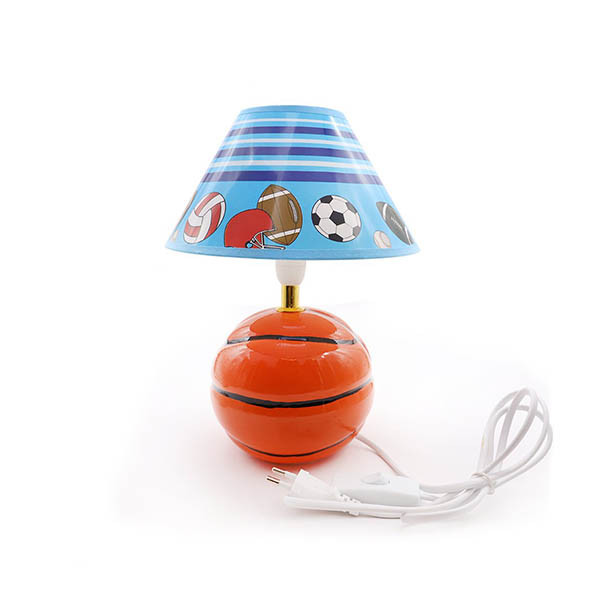 Brown Basketball Table Lamp