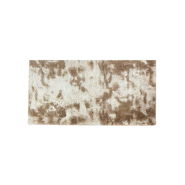 Small Fluffy Rug Carpet Decor- Brown