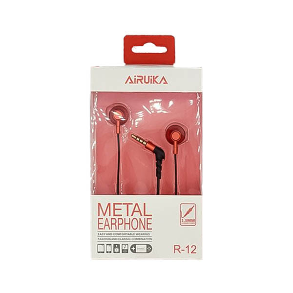 Airuika Metal Earphone R-12(Red)
