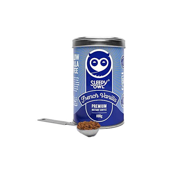 Sleepy Owl French Vanilla Premium Instant Coffee(100% Arabica)- 100g