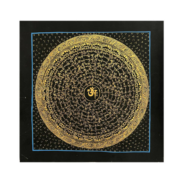 Om Mantra Mandala Thangka Painting