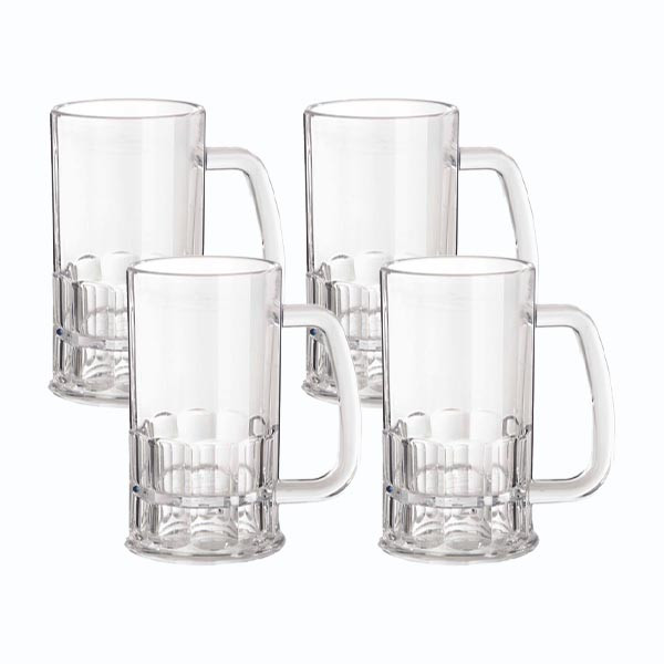 zala.bt - Floweware Plastic Beer Mug- Set of 4