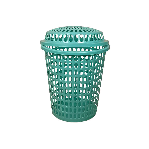 Laundry Baskets with Lid - Green