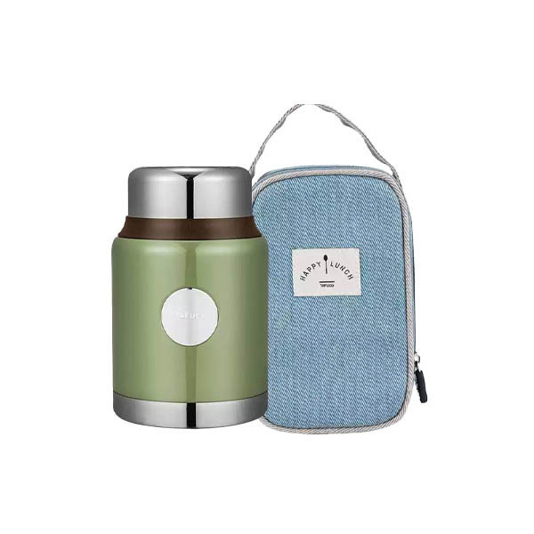 Tafuco Stainless Steel Soup Flask (Green) - 0.9L