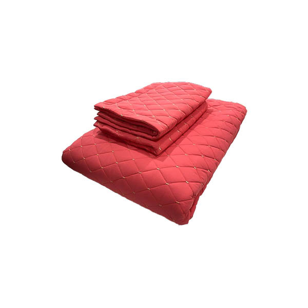 Double Bed Spreads with Two Pillow Cover - Pink