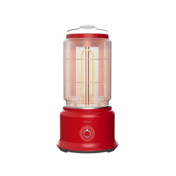 New Day Shinil Cylinder Carbon Heater- Red