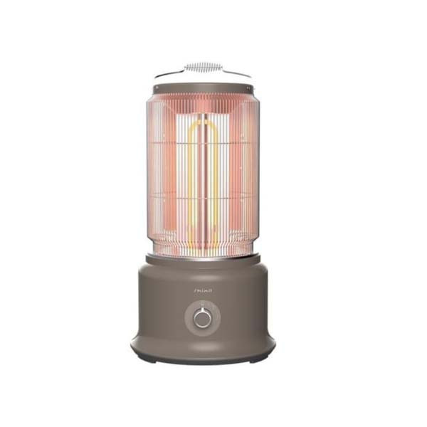 New Day Shinil Cylinder Carbon Heater- Light Brown
