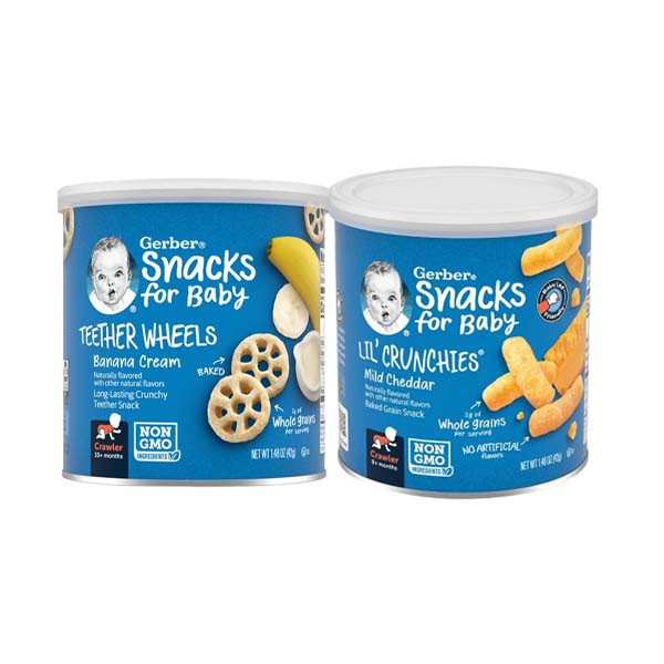 zala.bt - Gerber Mild Cheddar & Banana Cream Snacks for Baby