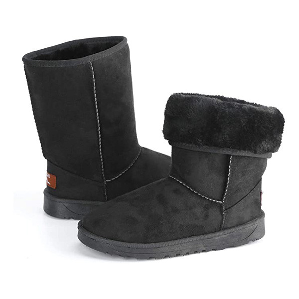 Ladies Fur Winter Boots- Black