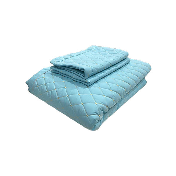 Double Bed Spreads with Two Pillow Cover - Sky Blue