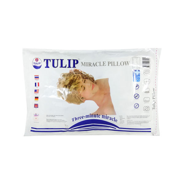 Tulip Miracle Pillow, White