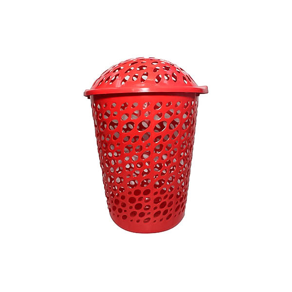 Laundry Baskets with Lid - Red