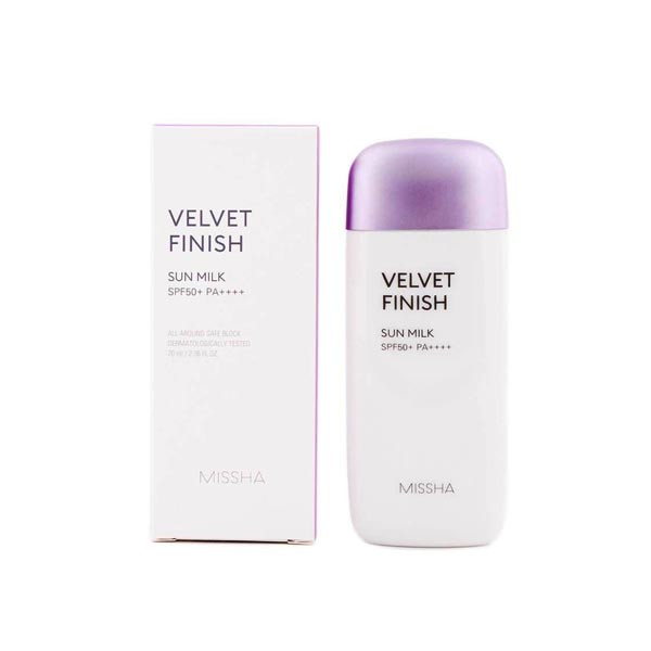 missha velvet finish sun milk