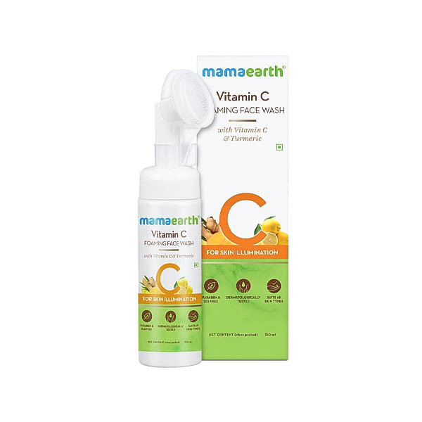 MamaEarth Vitamin C Foaming Face Wash For Skin Illumination(Vitamin C & Turmeric), 150ml